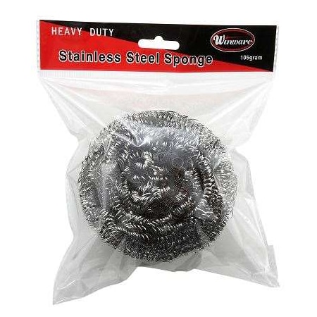 Winco Winco Stainless Steel Scrubbing Sponge, PK12 SPG-50